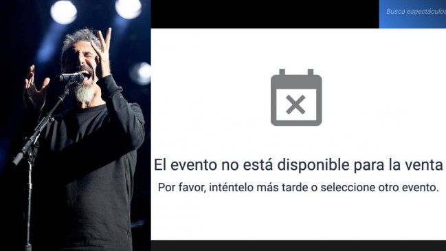 Fanáticos de System of a Down reportan problemas en venta de entradas