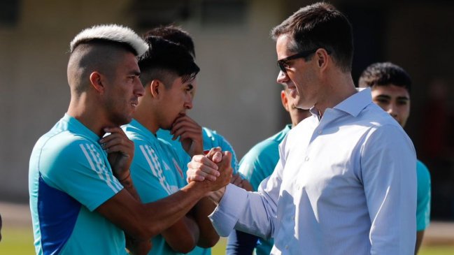 Michael Clark se reunió con el plantel de Universidad de Chile