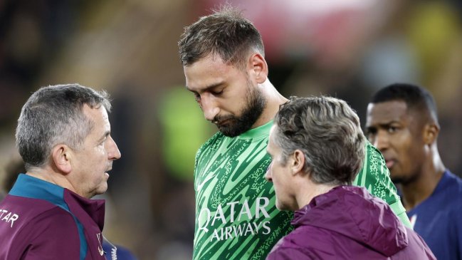 Así quedó el rostro de Donnarumma tras brutal planchazo en triunfo de PSG