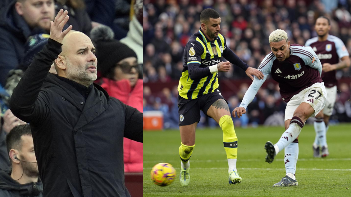 Fuera de zona de copas: Manchester City agudizó su crisis tras caer ante Aston Villa