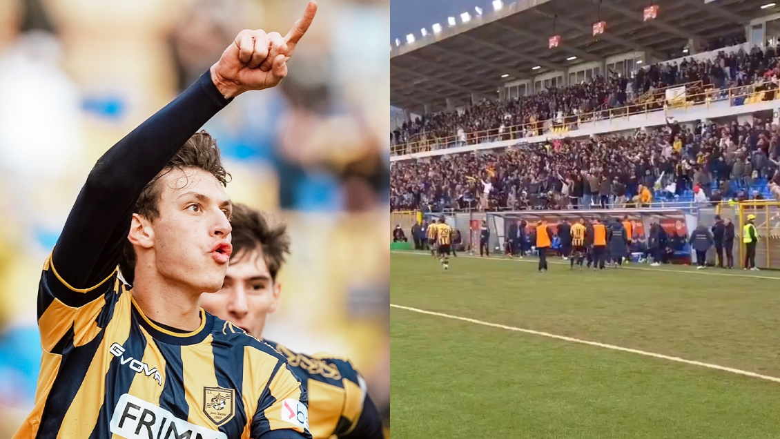 [VIDEO] Bisnieto de Mussolini provocó polémica celebración tras su primer gol en el profesionalismo