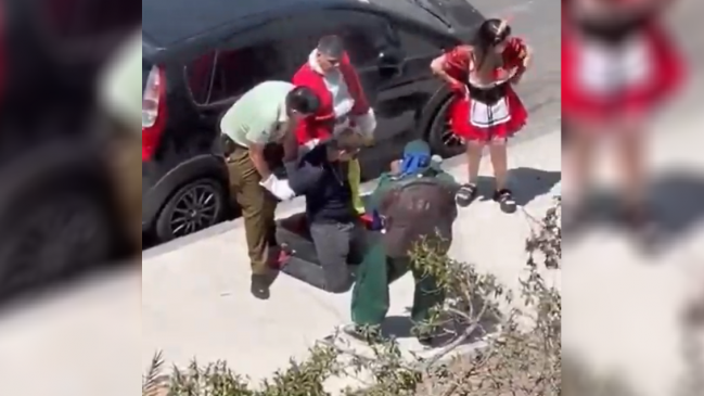 Carabineros disfrazados protagonizaron peculiar detención en Iquique