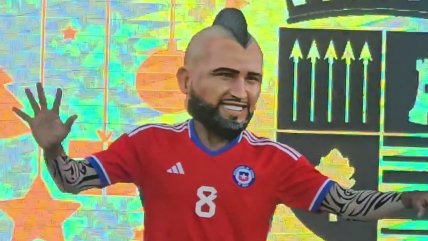   [VIDEO] Corpóreo de Arturo Vidal acaparó las miradas en fiesta de Navidad en Curanilahue 