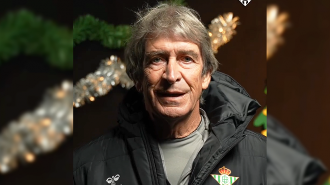 [VIDEO] Pellegrini envió saludo navideño a los hinchas de Betis: Tengamos un gran 2025