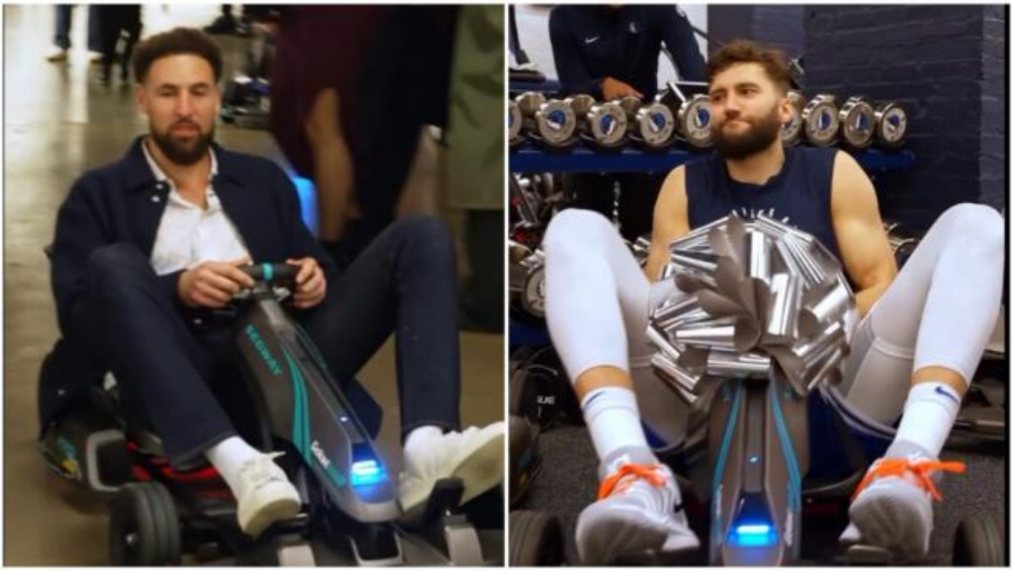 [VIDEO] Luka Doncic mostró su lado navideño y le regaló karts a sus compañeros