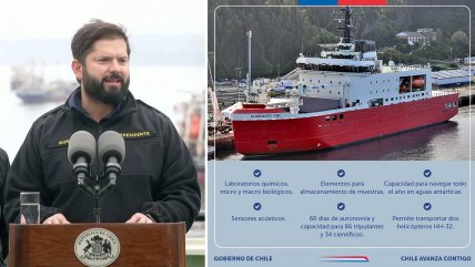   Presidente inicia viaje a Talcahuano en rompehielos Almirante Viel 