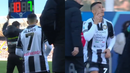   Alexis Sánchez fue ovacionado en su redebut con Udinese por la Serie A 