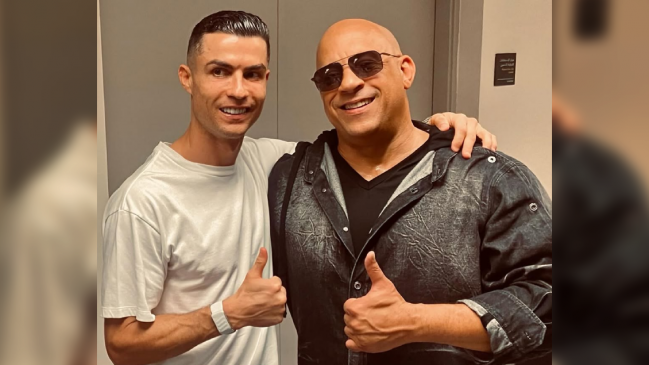 [VIDEO] El encuentro de Cristiano Ronaldo y Vin Diesel que se volvió viral