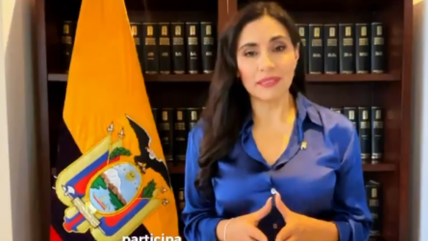  Vicepresidenta Verónica Abad asumirá este domingo la Presidencia de Ecuador  