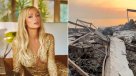 Casa de Paris Hilton queda totalmente destrozada por los incendios en Los Ángeles