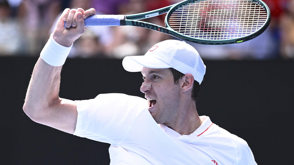Jarry se despidió de Australia en primera ronda tras un batallado duelo ante Sinner