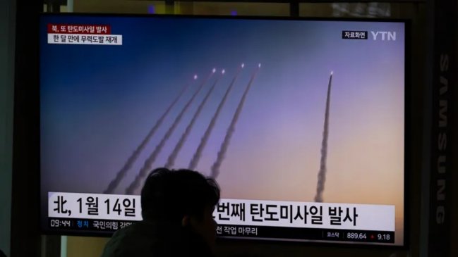 Corea del Norte lanzó varios misiles de corto alcance hacia el mar de Japón