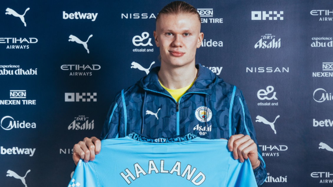 Manchester City anunció un contrato de larga duración para Erling Haaland