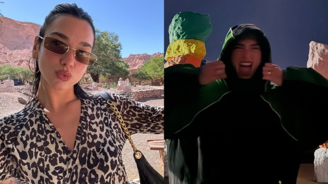 Dua Lipa compartió registros de su paso por Chile