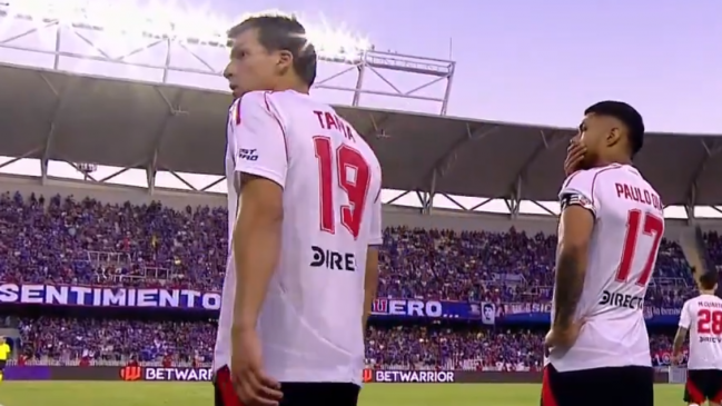 Gonzalo Tapia hizo su debut en River Plate en el duelo contra la U