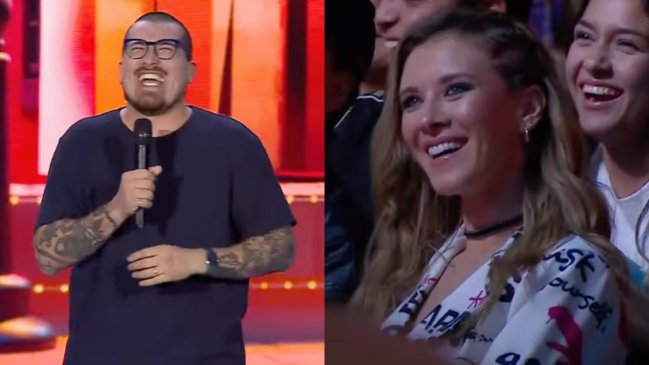 La reacción de Carla Jara al chiste de Claudio Michaux sobre Kaminski