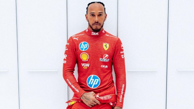 Hamilton rueda por primera vez con Ferrari
