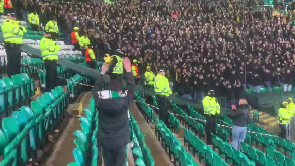 [VIDEO] Pequeño hincha de Celtic recibió grata sorpresa de la hinchada de Young Boys