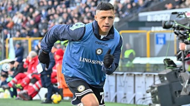 Desde Italia aseguran que Alexis Sánchez será suplente en el duelo entre Udinese y Roma
