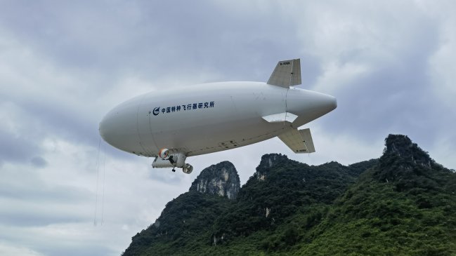 Dirigible tripulado chino estará en operación comercial este año