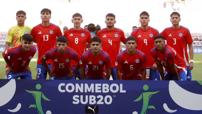 El fixture de la selección chilena en el hexagonal final del Sudamericano Sub 20