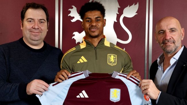 Aston Villa fichó a Rashford hasta final de temporada