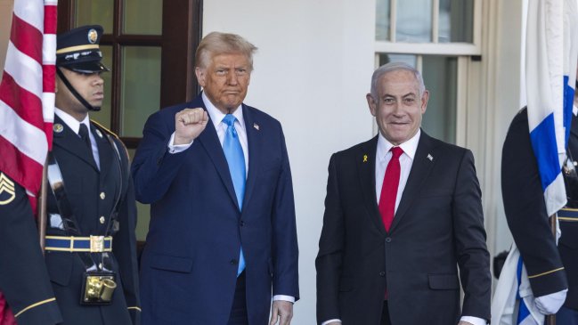 Trump propone el reasentamiento permanente de los palestinos en reunión con Netanyahu