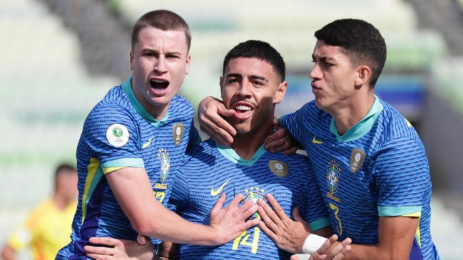 Brasil terminó el invicto de Colombia y alcanzó la cima del hexagonal del Sub 20