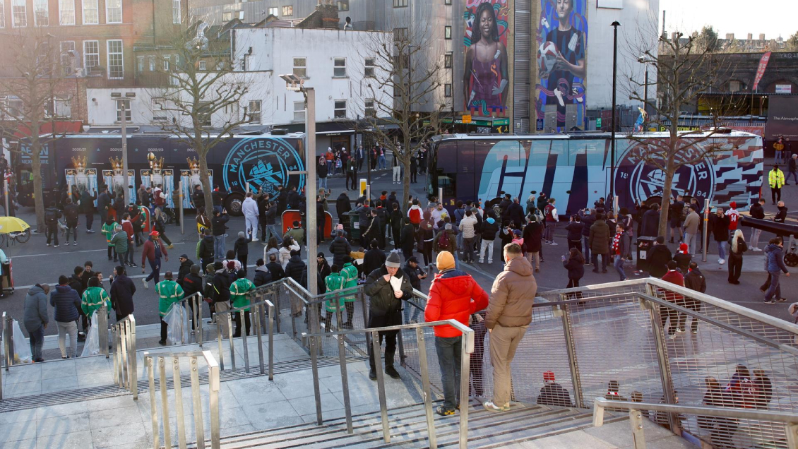 Los hinchas de Manchester City preparan un lienzo para recibir a Real Madrid: Deja de llorar