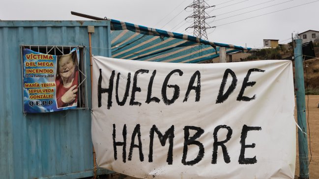 Tras 10 días, damnificados del megaincendio finalizan huelga de hambre