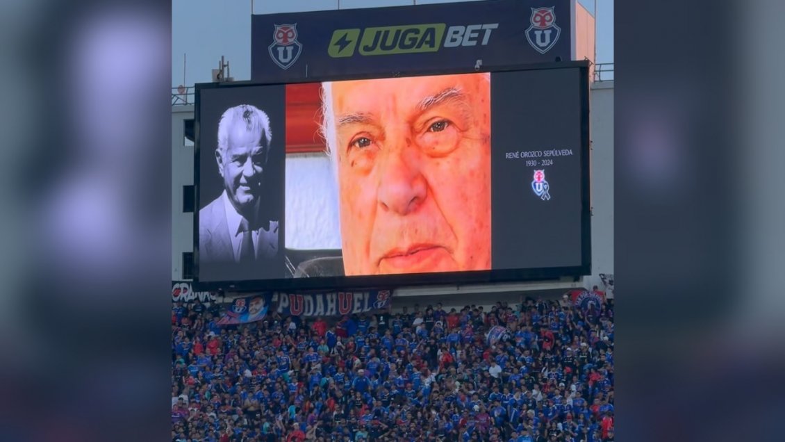 [VIDEO] Universidad de Chile rindió emotivo homenaje al fallecido René Orozco en el Nacional