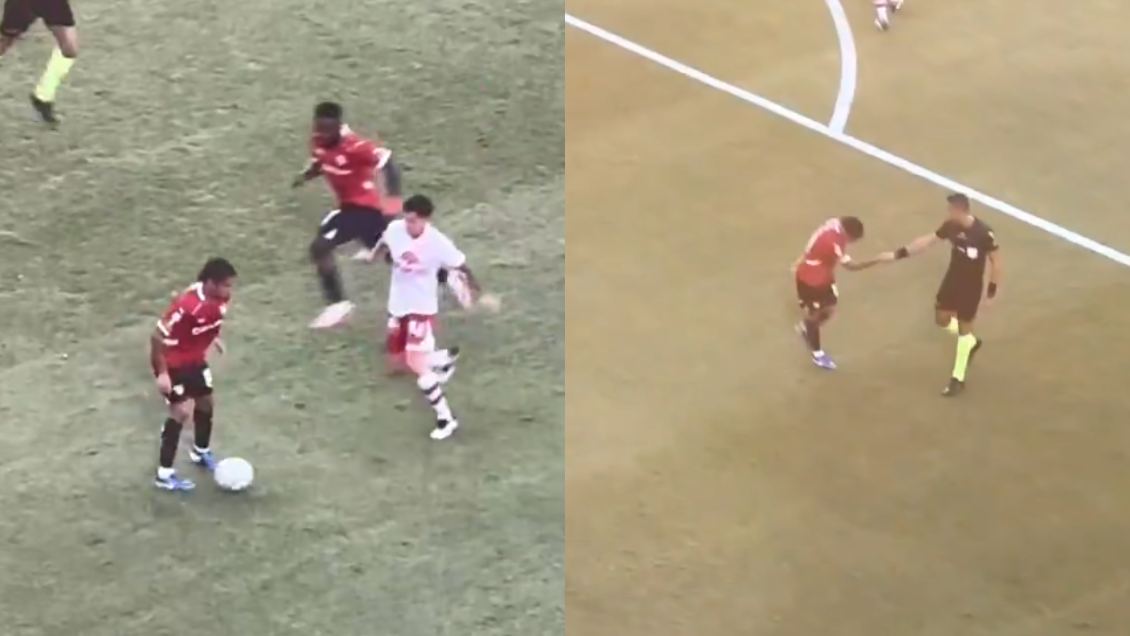 [VIDEO] Arbitro felicitó a Luciano Cabral por 