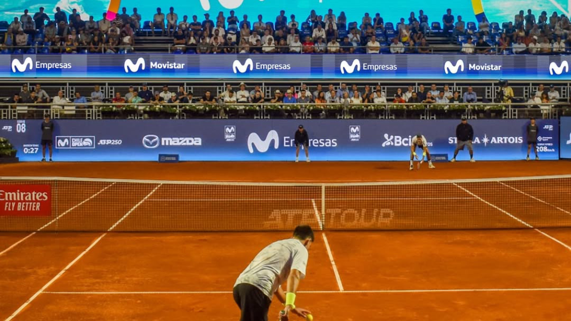 Los horarios en el cuadro individual del Chile Open 2025 para este lunes