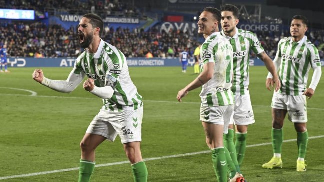Betis cerró exigida victoria sobre Getafe de la mano de Isco