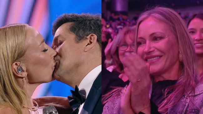 Lo aprobó Marcela Vacarezza: Así fue el beso de Karen y Rafa en Viña 2025