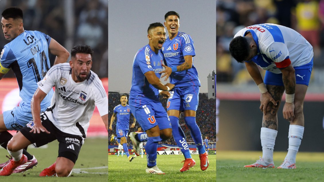 Resumen: La U celebró y Colo Colo con la UC sufrieron sus primeros tropiezos en la Liga
