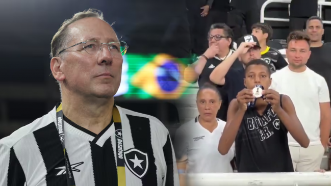 Presidente de Botafogo se llenó de críticas por arrojar su medalla de plata de la Recopa