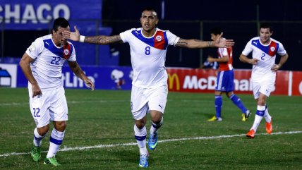   Vidal y Vargas lideraron en el triunfo de La Roja en Paraguay rumbo a Brasil 2014 