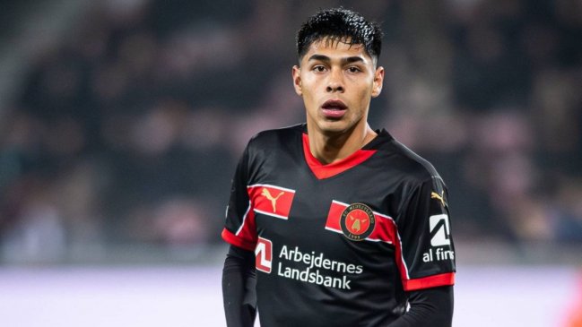 Darío Osorio fue titular en la derrota de Midtjylland ante Brondby por la liga danesa