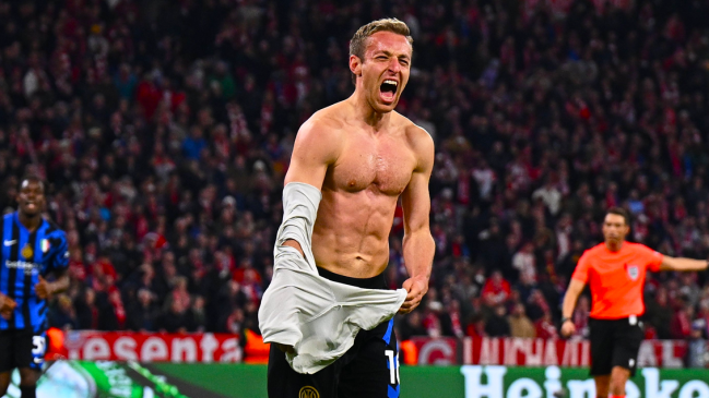 Inter de Milán pegó primero a Bayern en Múnich y tomó ventaja en cuartos de la Champions