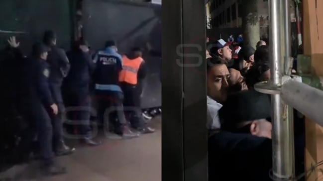 [VIDEO] Intento de estampida complicó el ingreso de los hinchas de la U en La Plata