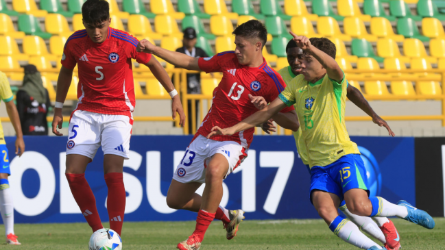 La Roja sub 17 cayó ante Brasil y jugará por el bronce en el Sudamericano