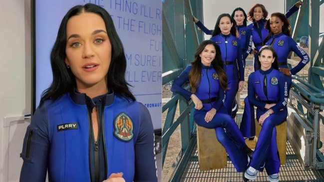Katy Perry viajó al espacio en misión de Blue Origin tripulada solo por mujeres