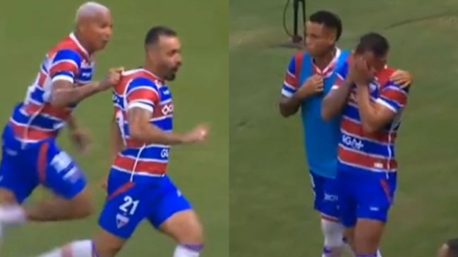 [VIDEO] Deyverson lesionó a un compañero en la celebración de un gol anulado