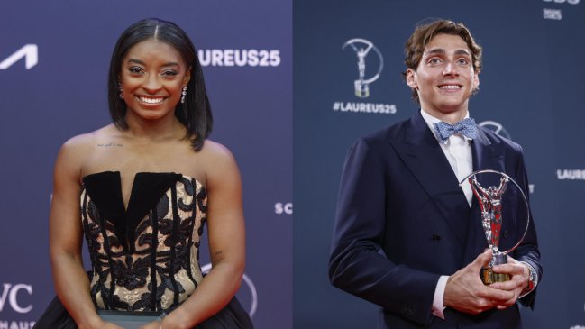 Simone Biles y Armand Duplantis ganaron el Premio Laureus como mejores deportistas del 2024