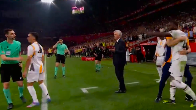 Antonio Rüdiger estalló contra la terna arbitral tras su expulsión en la final de la Copa del Rey