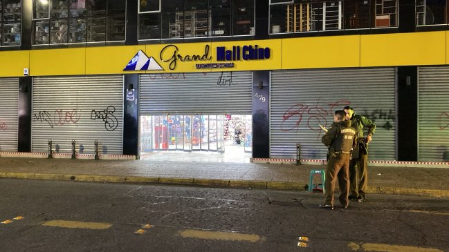 Asalto en mall chino de Temuco dejó a un trabajador herido a bala