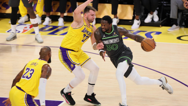 Timberwolves fulminó a los Lakers de LeBron y Doncic en primera ronda de play-offs