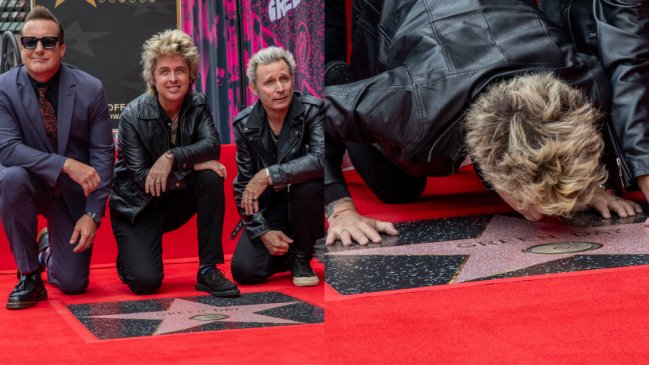 Green Day inauguró su propia estrella en el Paseo de la Fama de Hollywood