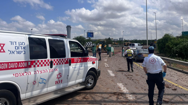 Proyectil impactó por primera vez en aeropuerto de Tel Aviv desde inicio de la guerra